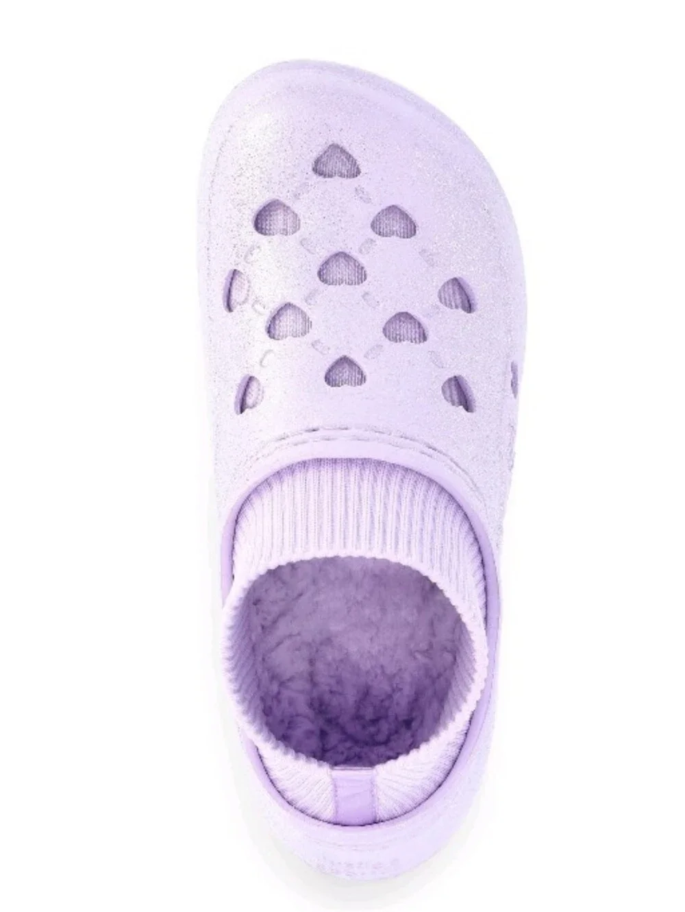 Justice Lavender Slip-On Clog with Knit Collar